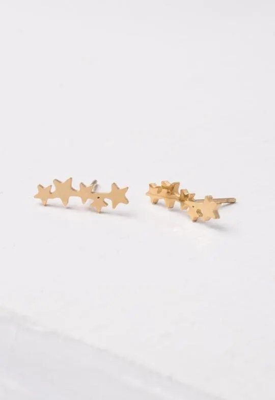Mekhada Starfish Crawler Ohrstecker Beatrix Gold