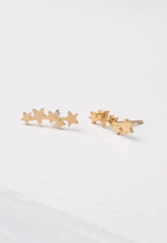 Mekhada Starfish Crawler Ohrstecker Beatrix Gold