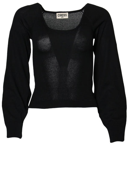 Circus Strickpullover kurz, Black