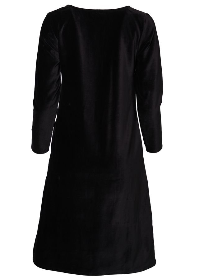 Circus Samt-Kleid, Schwarz