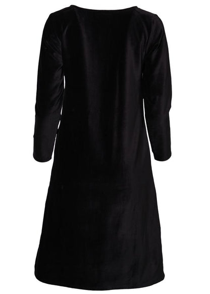 Circus Samt-Kleid, Schwarz