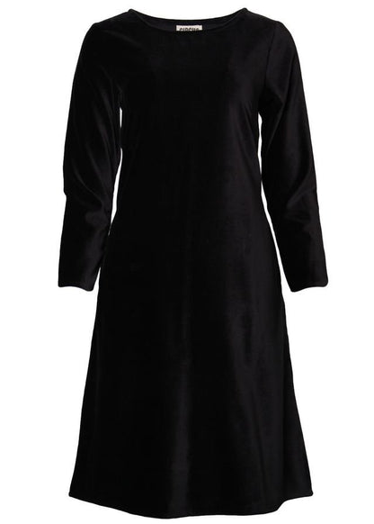 Circus Samt-Kleid, Schwarz