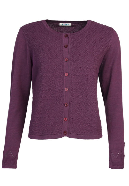 Lykka du Nord Cardigan Manola, deep purple