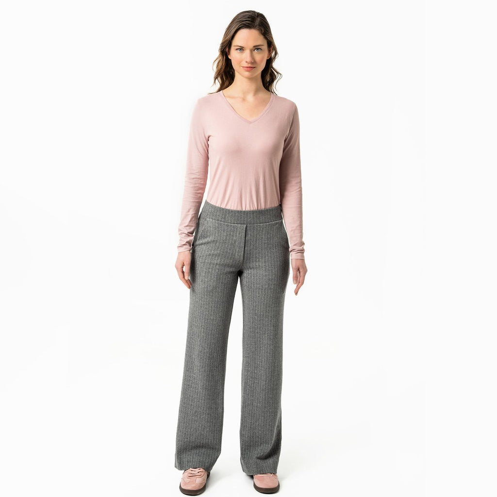 Living Crafts Hose Sisile, Grey/Stripe