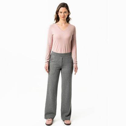 Living Crafts Hose Sisile, Grey/Stripe