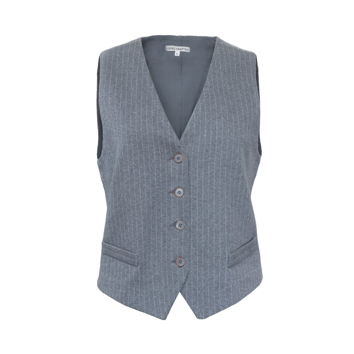 Living Crafts Weste Sabrin, Grey/Stripe