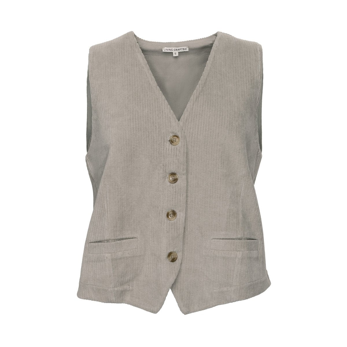 Living Crafts Weste Sabrin Cord, Mineral Foam