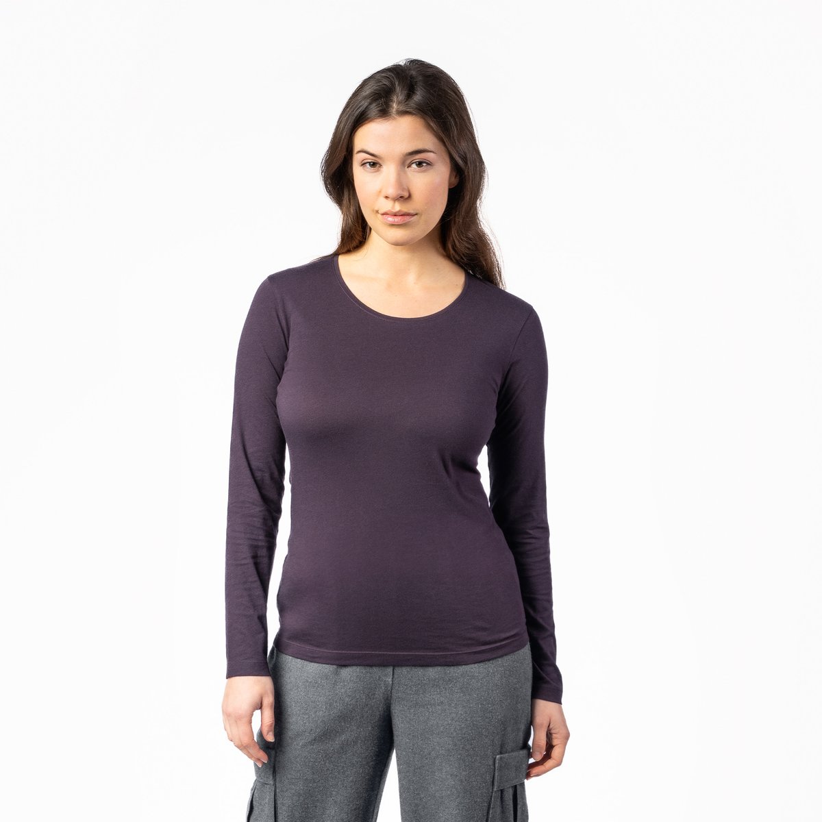 Living Crafts Langarmshirt Susanna, Zinfandel