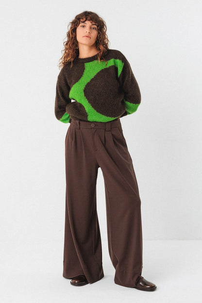 SKFK Nia Trouser, Dark Brown