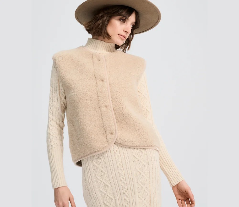 Alwero Damen-Weste TYB, Sand Brown