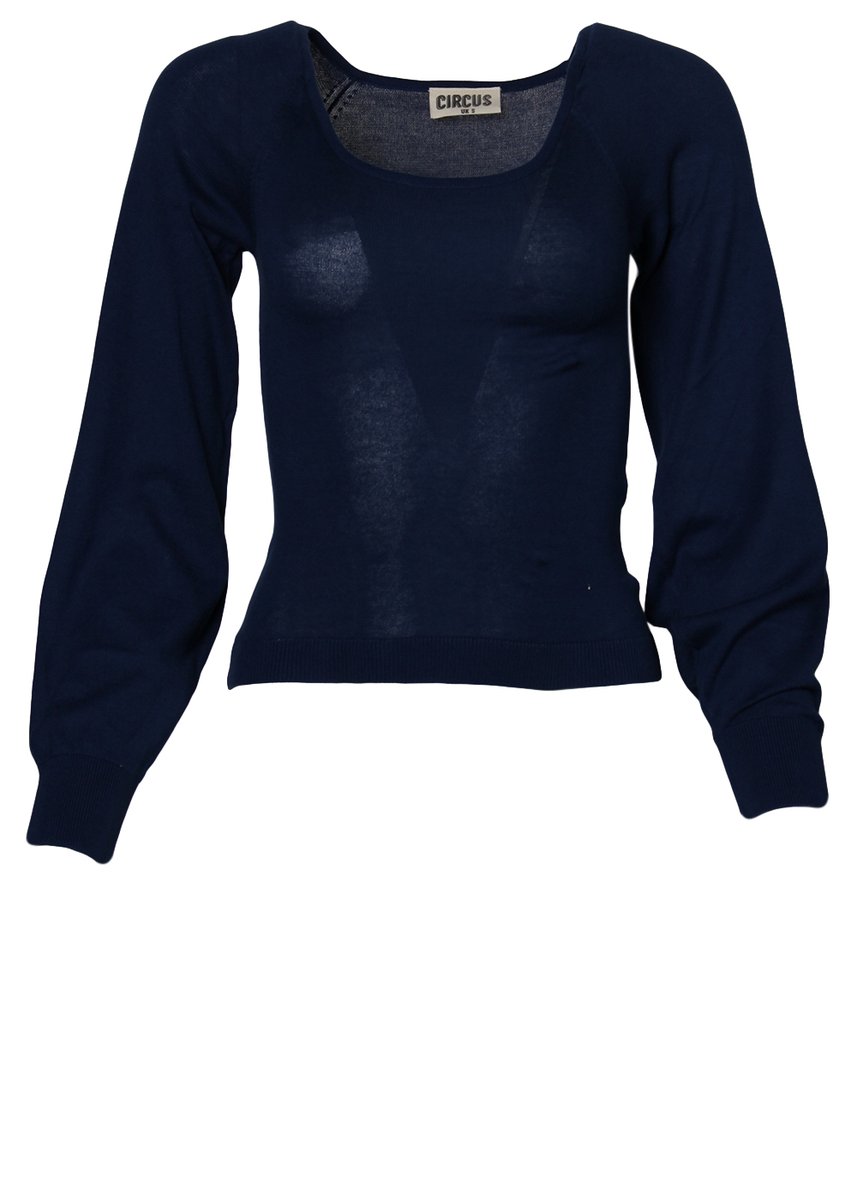 Circus leichter Strickpulli, Navy Peony