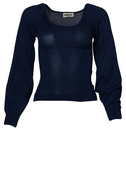 Circus leichter Strickpulli, Navy Peony