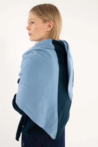 DanefaeCPH Schal Danefireplace, LtBlueGrey/DkSlate