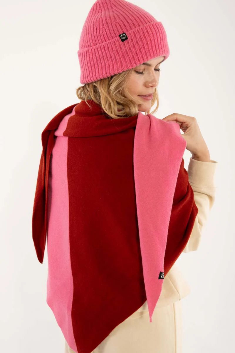 DanefaeCPH Schal Danefireplace, SpicyPink/DkRust