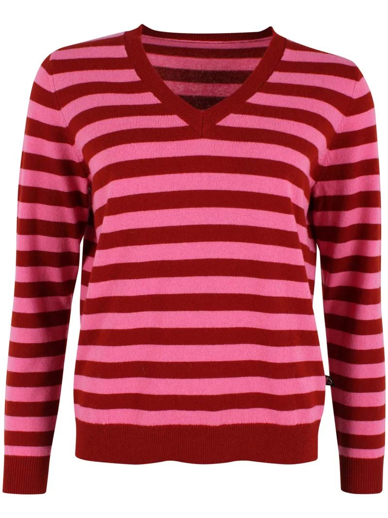 DanefaeCPH Danesaint Merino-Sweater, Rust/SpicyPink