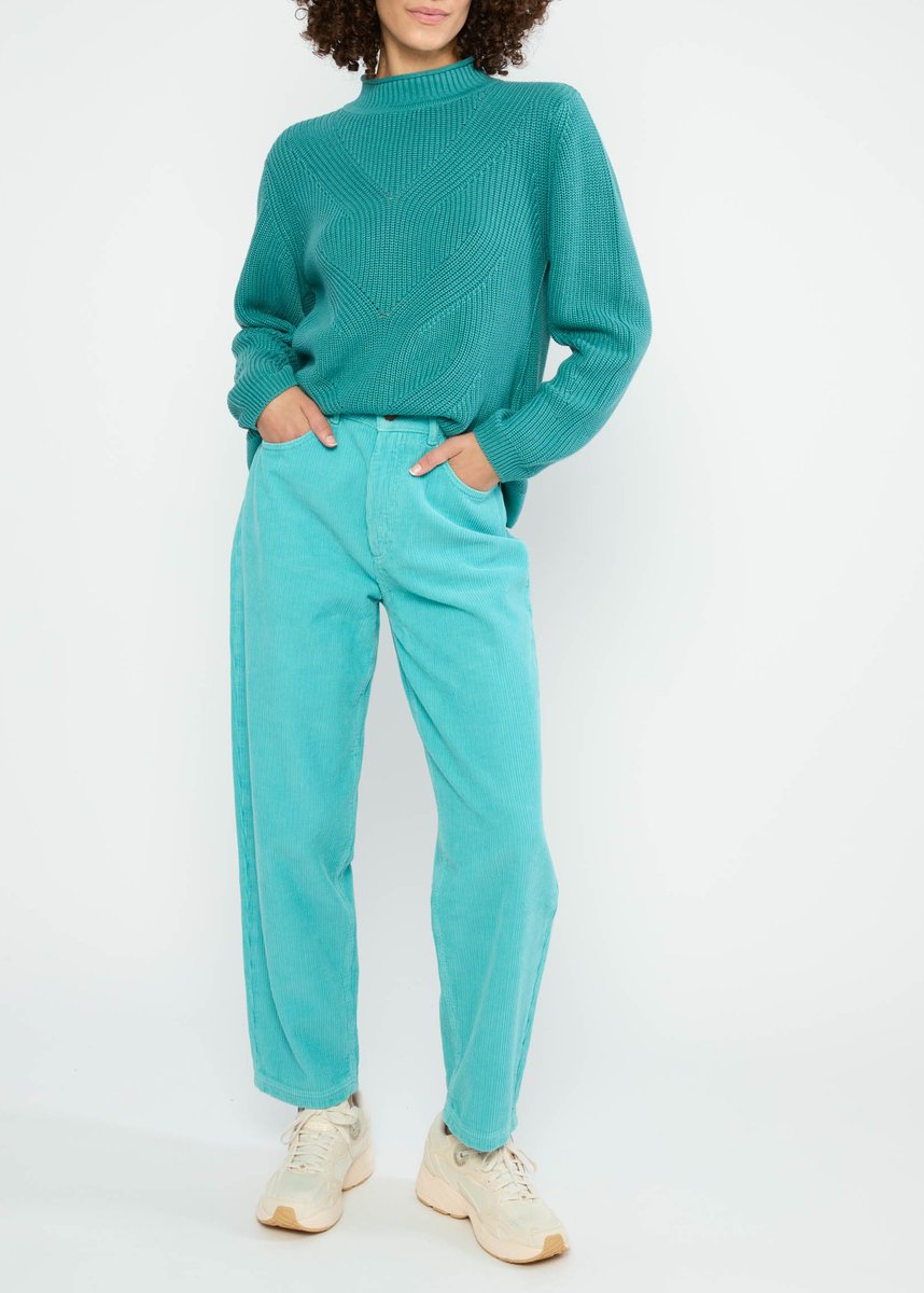 Blutsgeschwister High Waist Olotte, clever fox turquoise