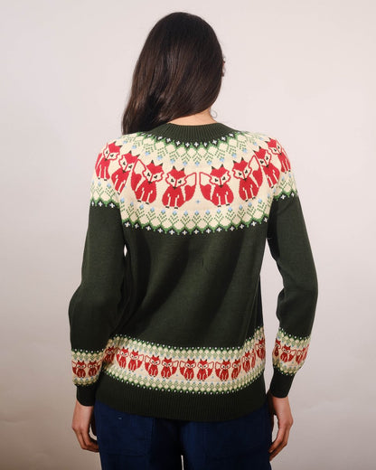 Pretty Vacant Strickpulli Fox, Dark Green / 8
