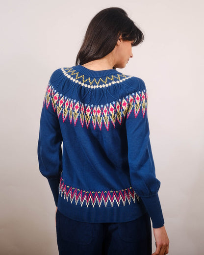 Pretty Vacant Strickpulli Oslo, Fairisle Blue / 8