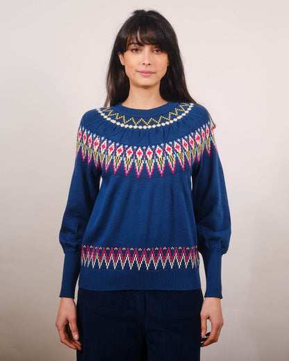 Pretty Vacant Strickpulli Oslo, Fairisle Blue / 8