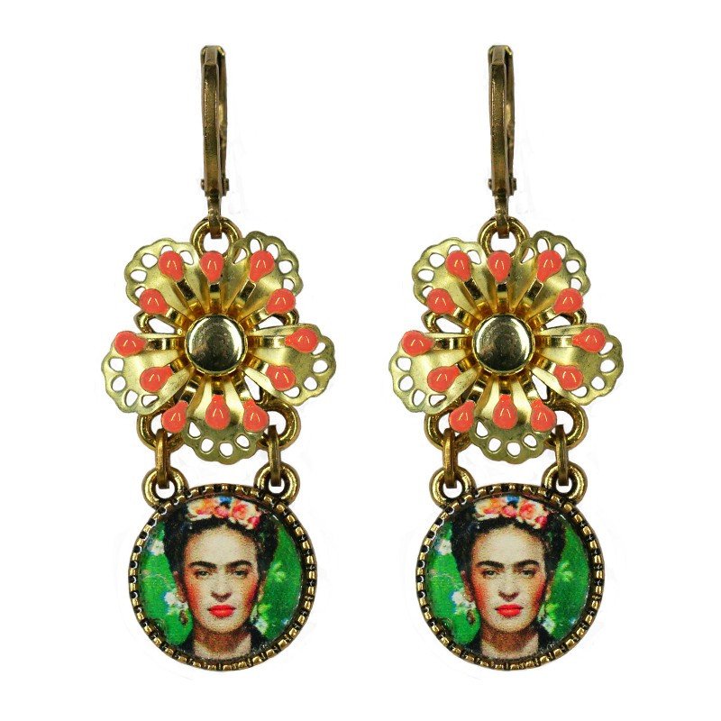 Urban Hippies Ohrringe Frida, Corals&Flowers