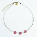 Urban Hippies Kette Choker, Pink Hearts