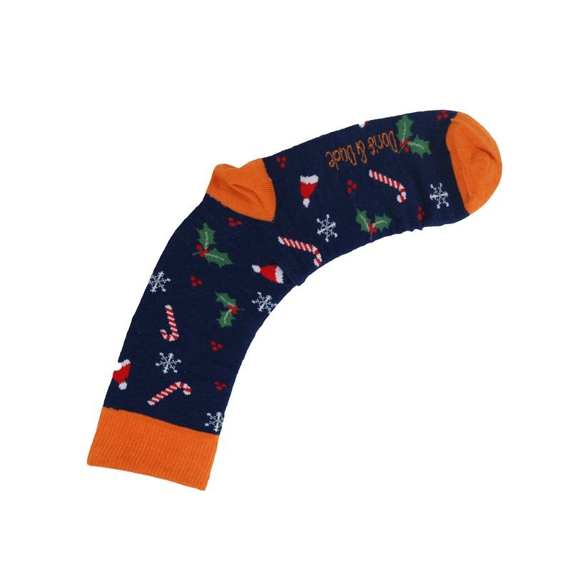 Bambus-Socken Navy Xmas Fun