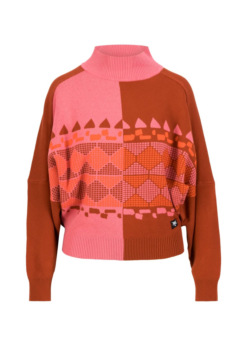 Blutsgeschwister Strickpulli Diamond Loom Egg, Pink