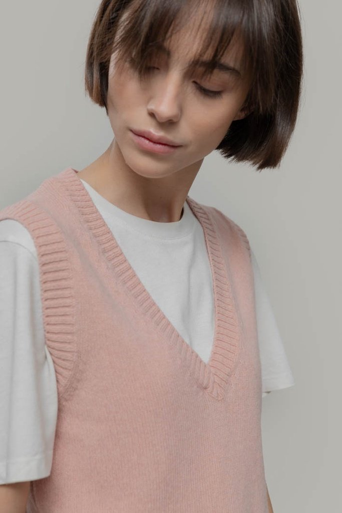 Rifo Pullunder Melania, Wolle (rec.), Pink Quarzo