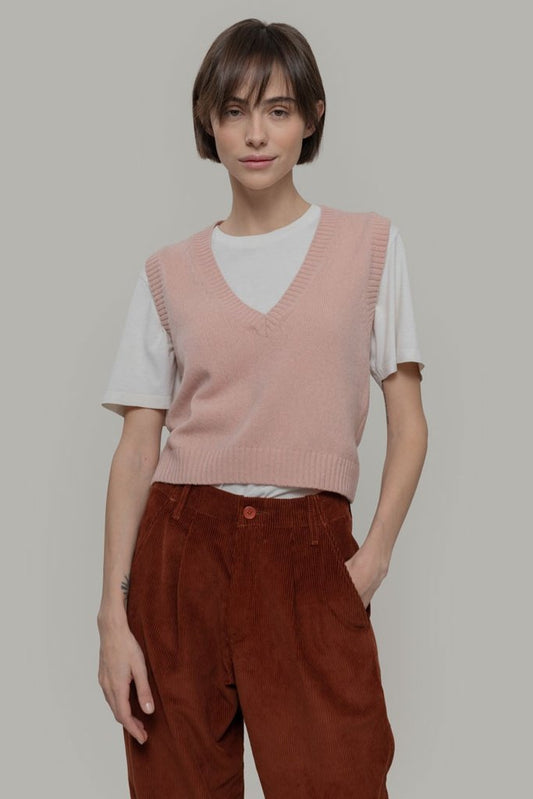 Rifo Pullunder Melania, Wolle (rec.), Pink Quarzo