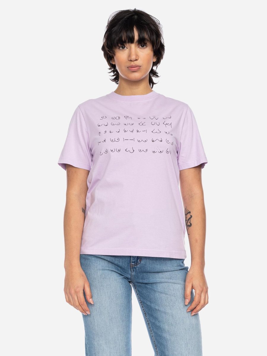 Ato Berlin Damen T-Shirt Maja Boobs Line
