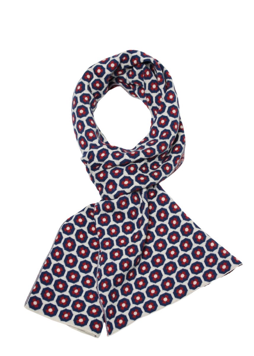 Circus Jacquard-Schal Pansie, Navy
