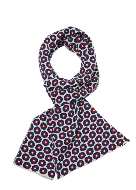 Circus Jacquard-Schal Pansie, Navy
