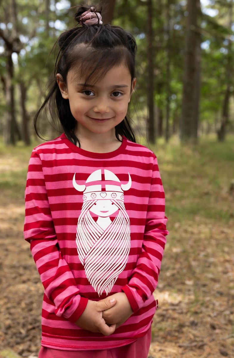 Danefae Danebasic LS, Spicy Pink/Dk Red Freja