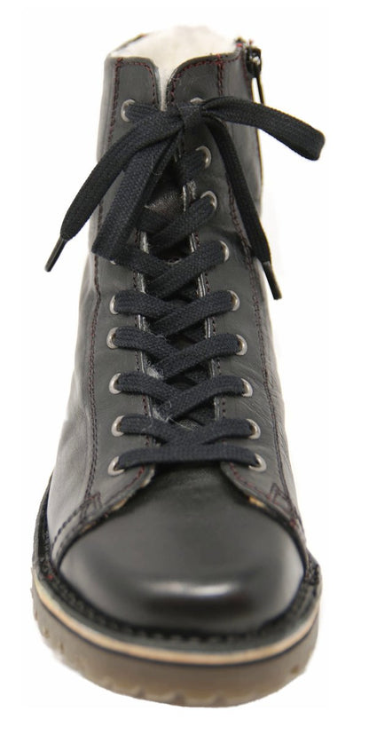 Grünbein Schuhe Noa gefüttert, Schwarz