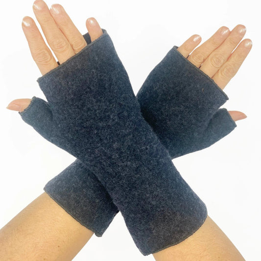 AnRa Daumenstulpen Wollfleece, Anthrazit