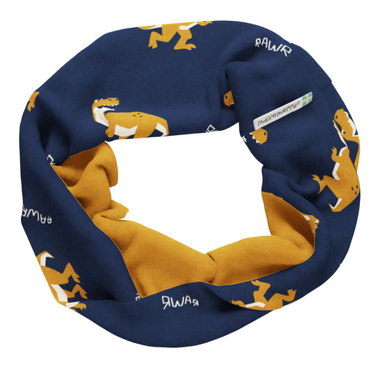 Maxomorra Loop-Schal BW-Fleece, T-Rex