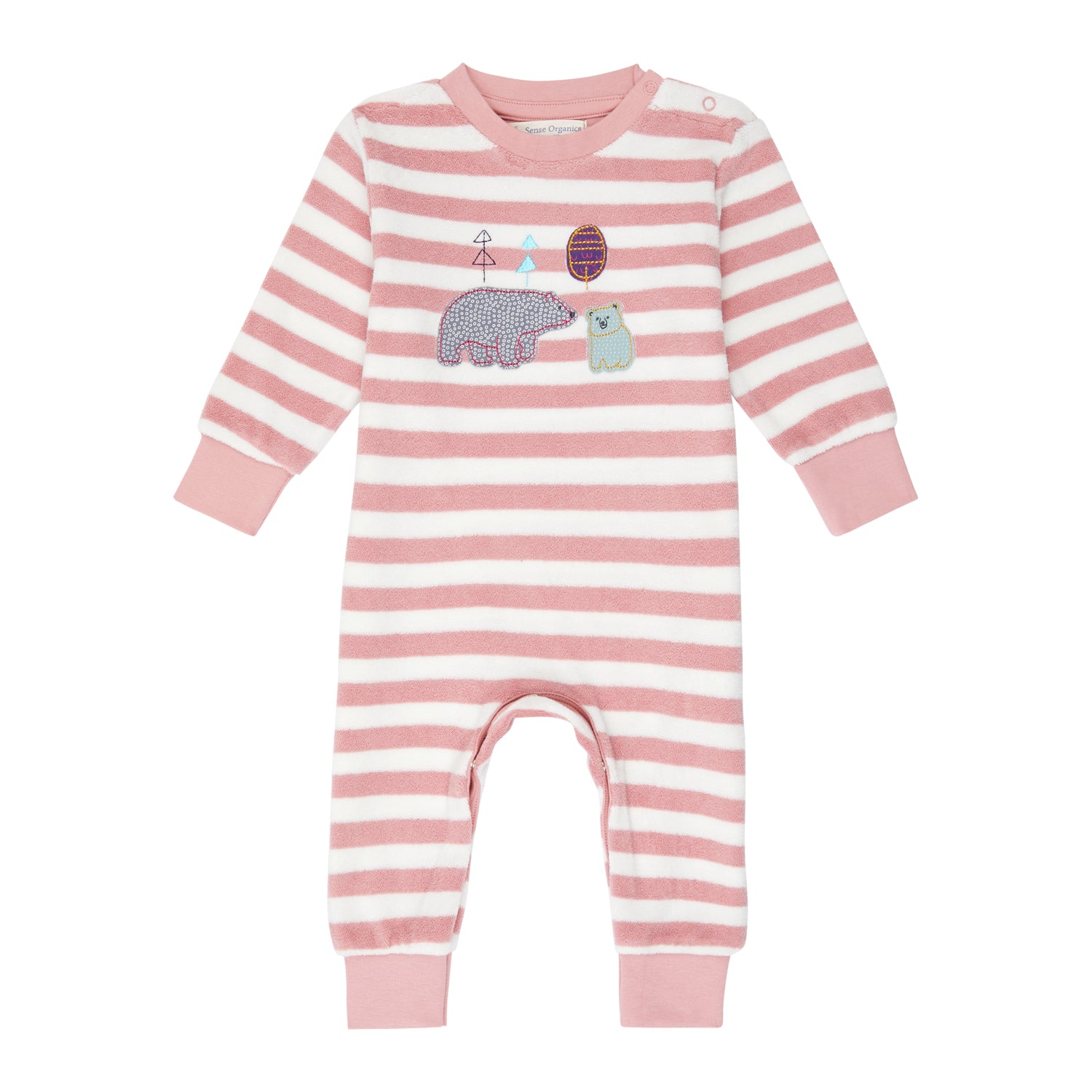 Sense Organics Baby Schlafanzug Frottee Viktor, Eisbär