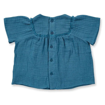 Sense Organics Baby-Bluse Musselin, DeepOcean