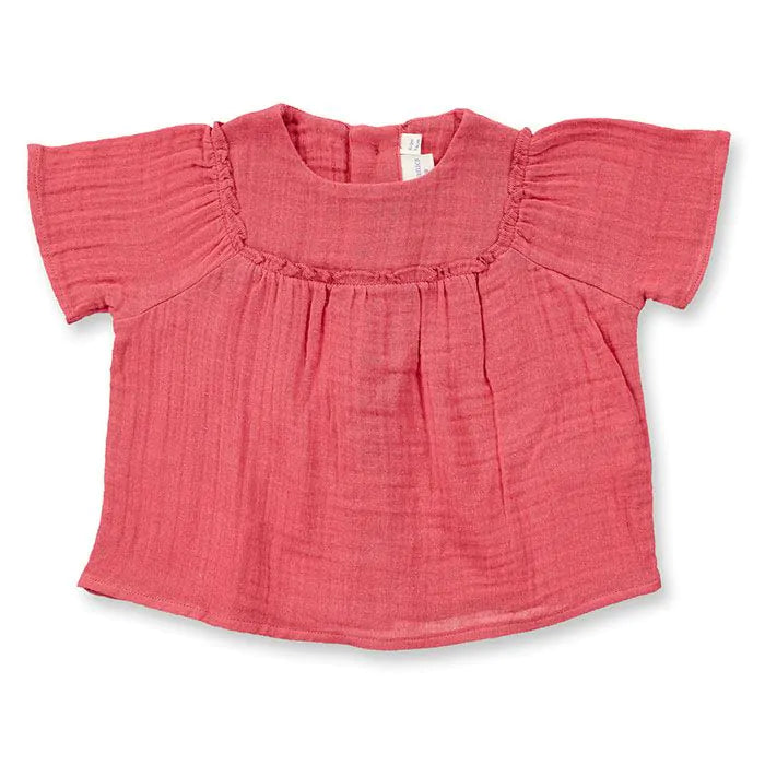 Sense Organics Baby-Bluse Musselin, Raspberry