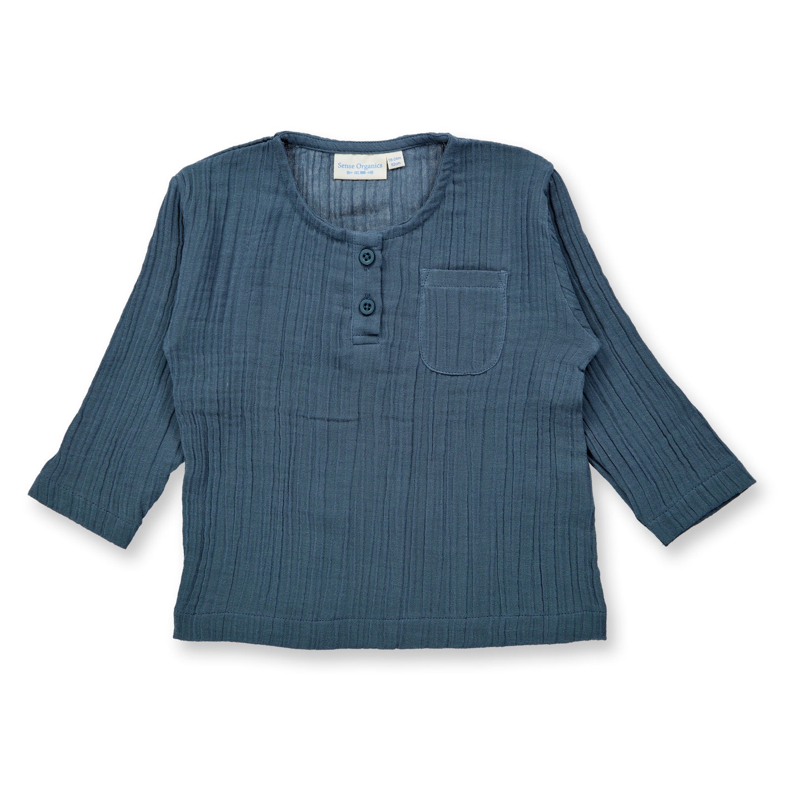 Sense Organics Plin Shirt, Blaugrau