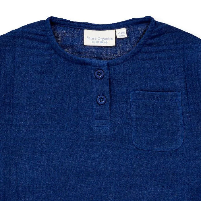 Sense Organics Plin Shirt, Navy