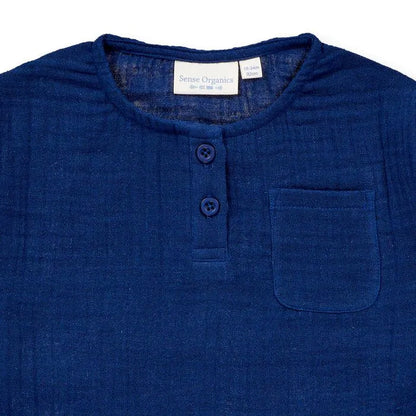 Sense Organics Plin Shirt, Navy