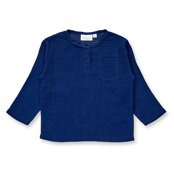 Sense Organics Plin Shirt, Navy