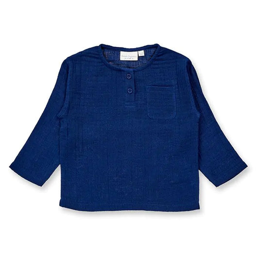 Sense Organics Plin Shirt, Navy