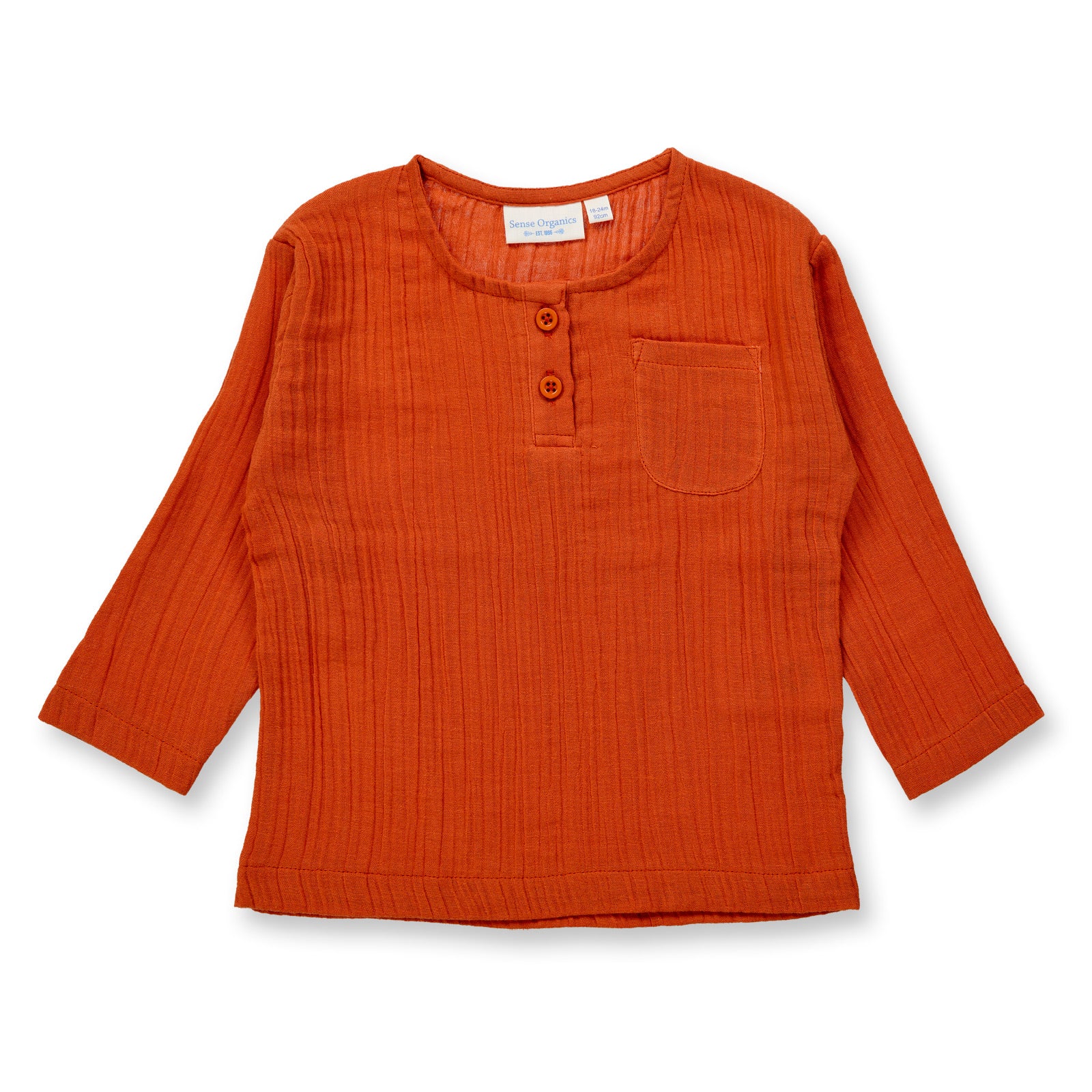 Sense Organics Plin Shirt, Rost