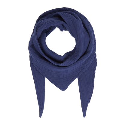 Sense Organics Dreiecksschal Musselin, Elim Navy