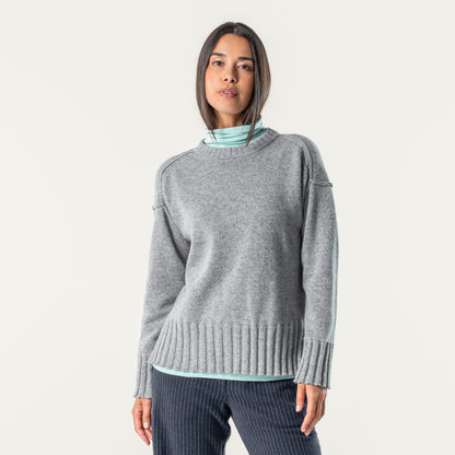 Living Crafts Pullover Stana, Grey Melange