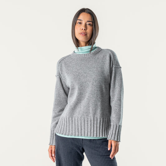Living Crafts Pullover Stana, Grey Melange