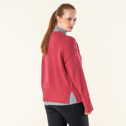 Living Crafts Pullover Stana, Garnet Rose
