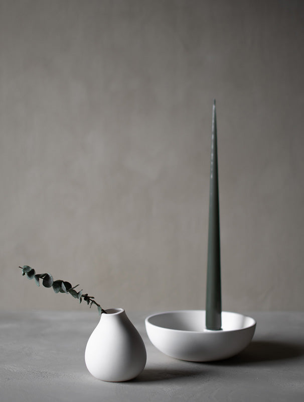 Storefactory Keramikvase Källa hoch klein, weiß
